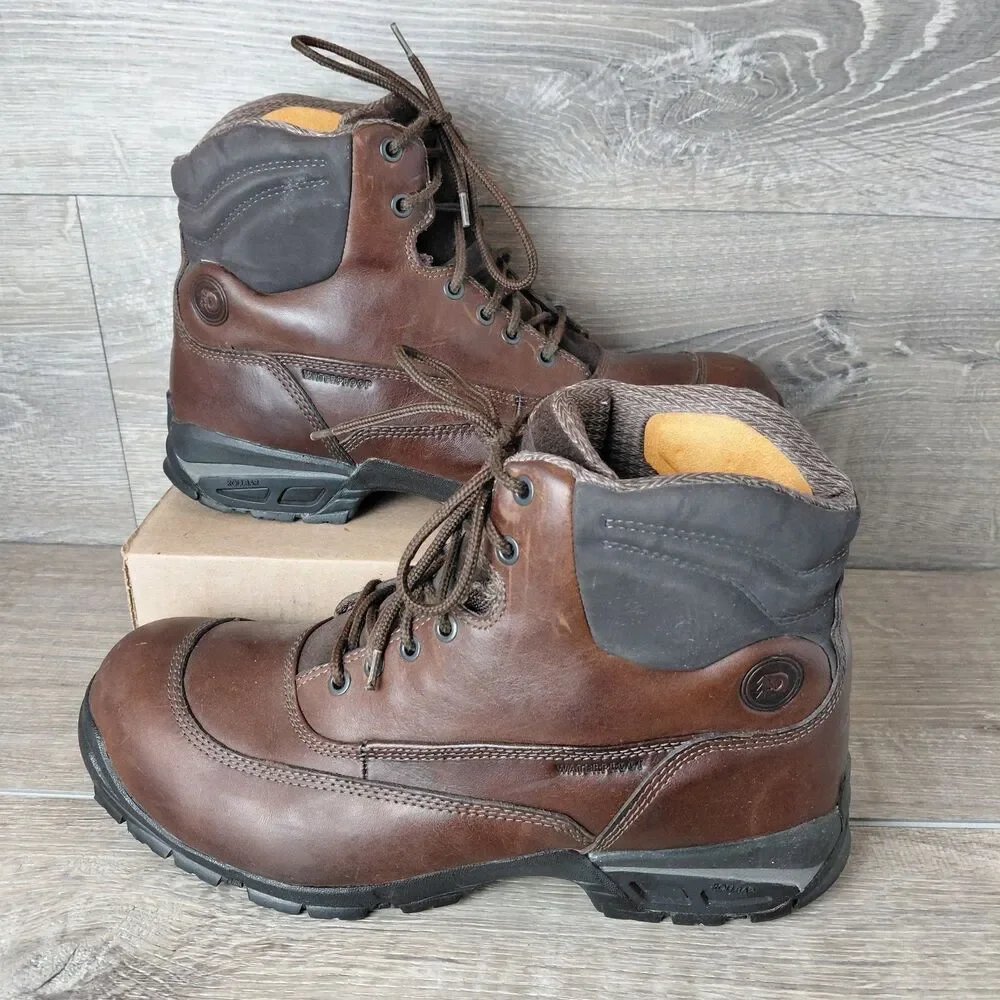 Dunham Boot Men 11.5 Brown Waterproof Leather Outdoor Hiking Work Slip Resistant